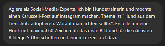 ChatGPT Prompt Hundetrainer